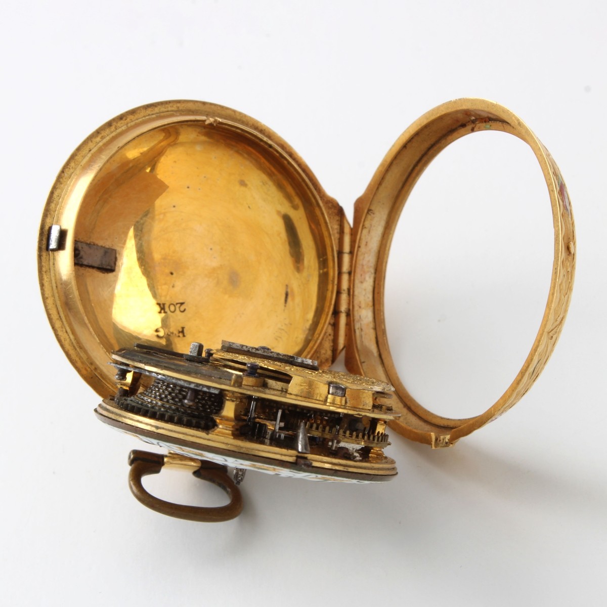 18th C 20K and Enamel Watch