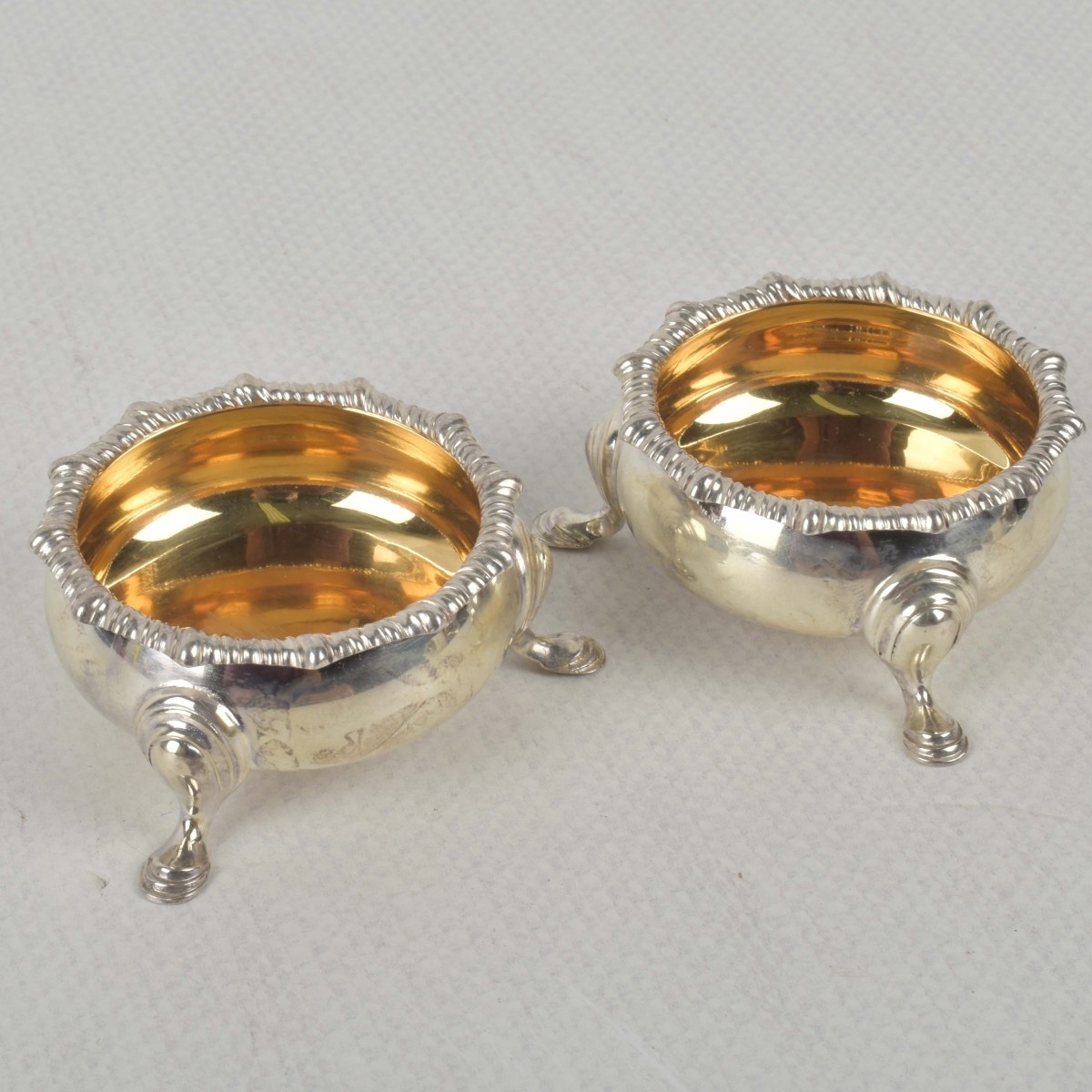 English Sterling Silver Salts