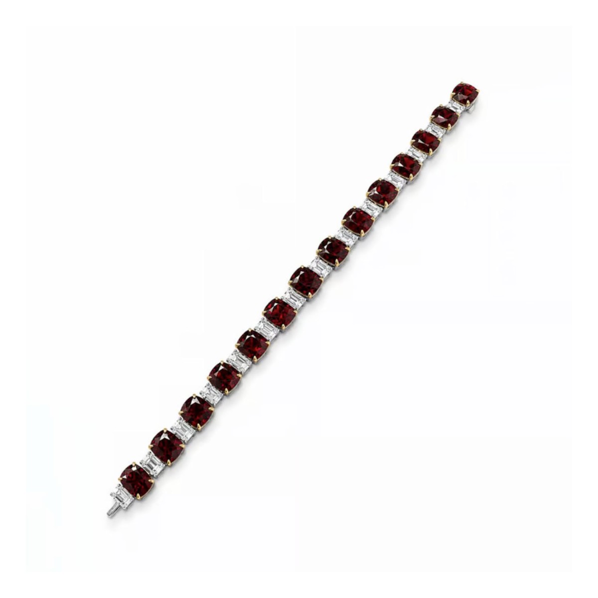 GIA Burma Spinel & Diamond Bracelet