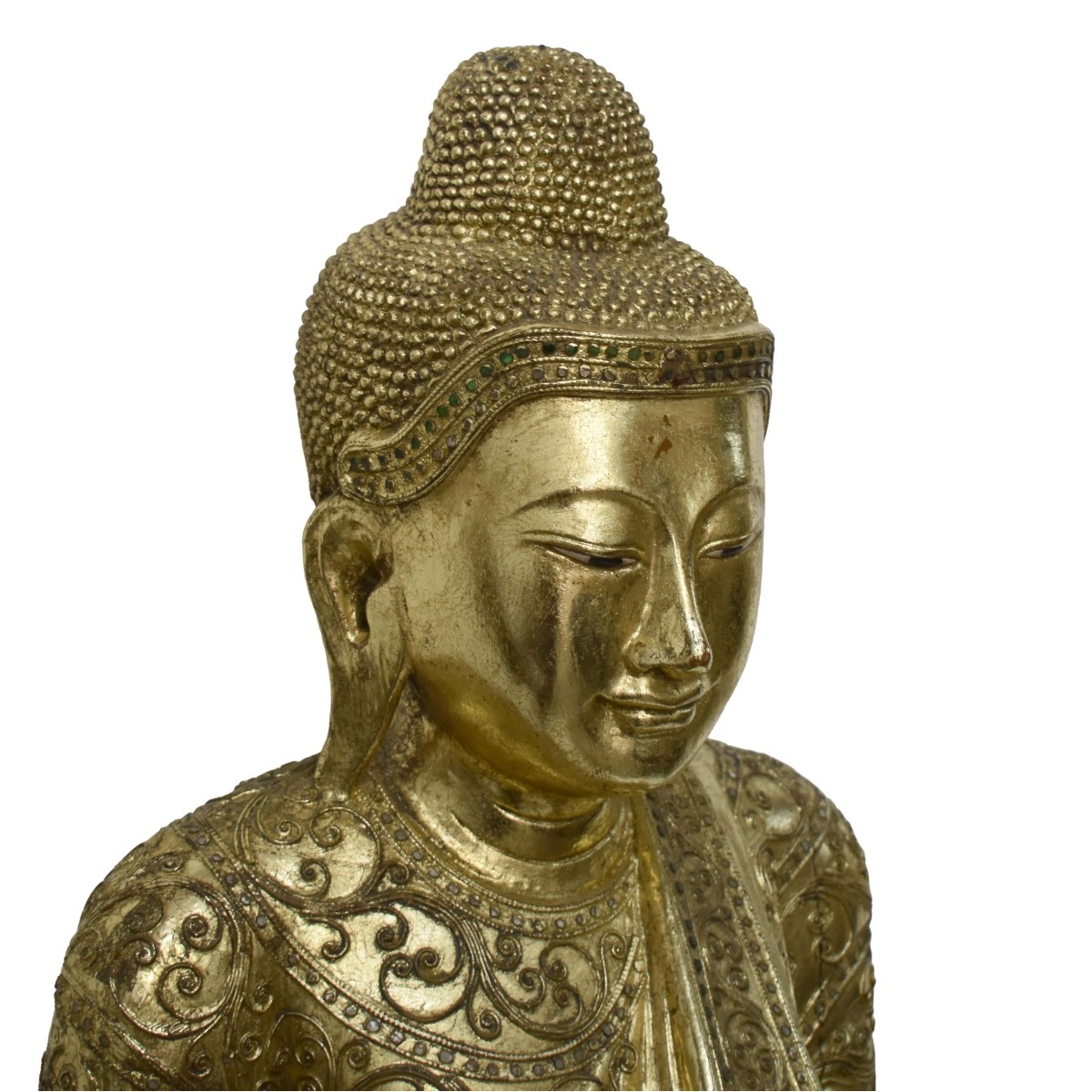Large Burmese Gilt Buddah
