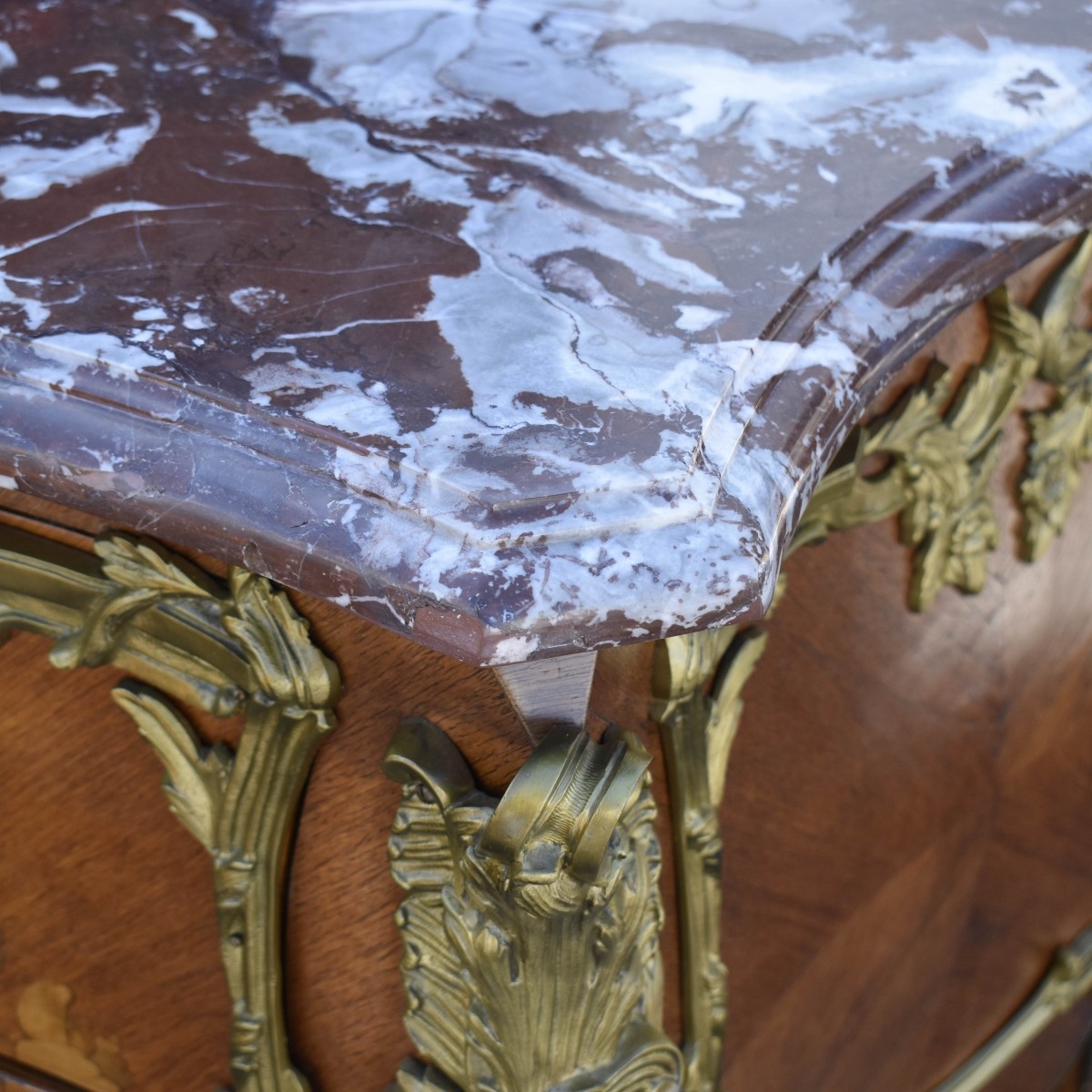 Antique French Marble Top Commode