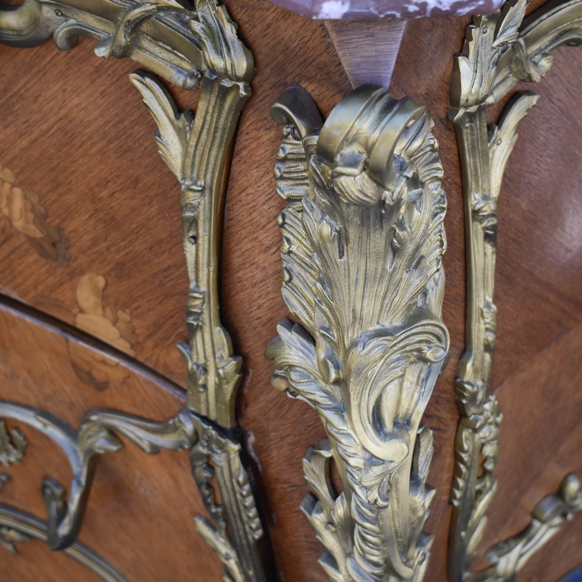Antique French Marble Top Commode