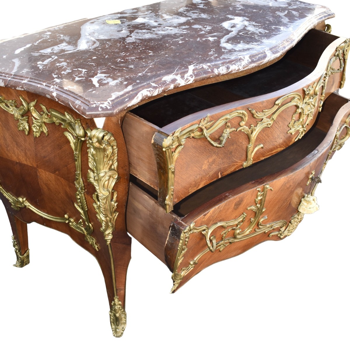 Antique French Marble Top Commode