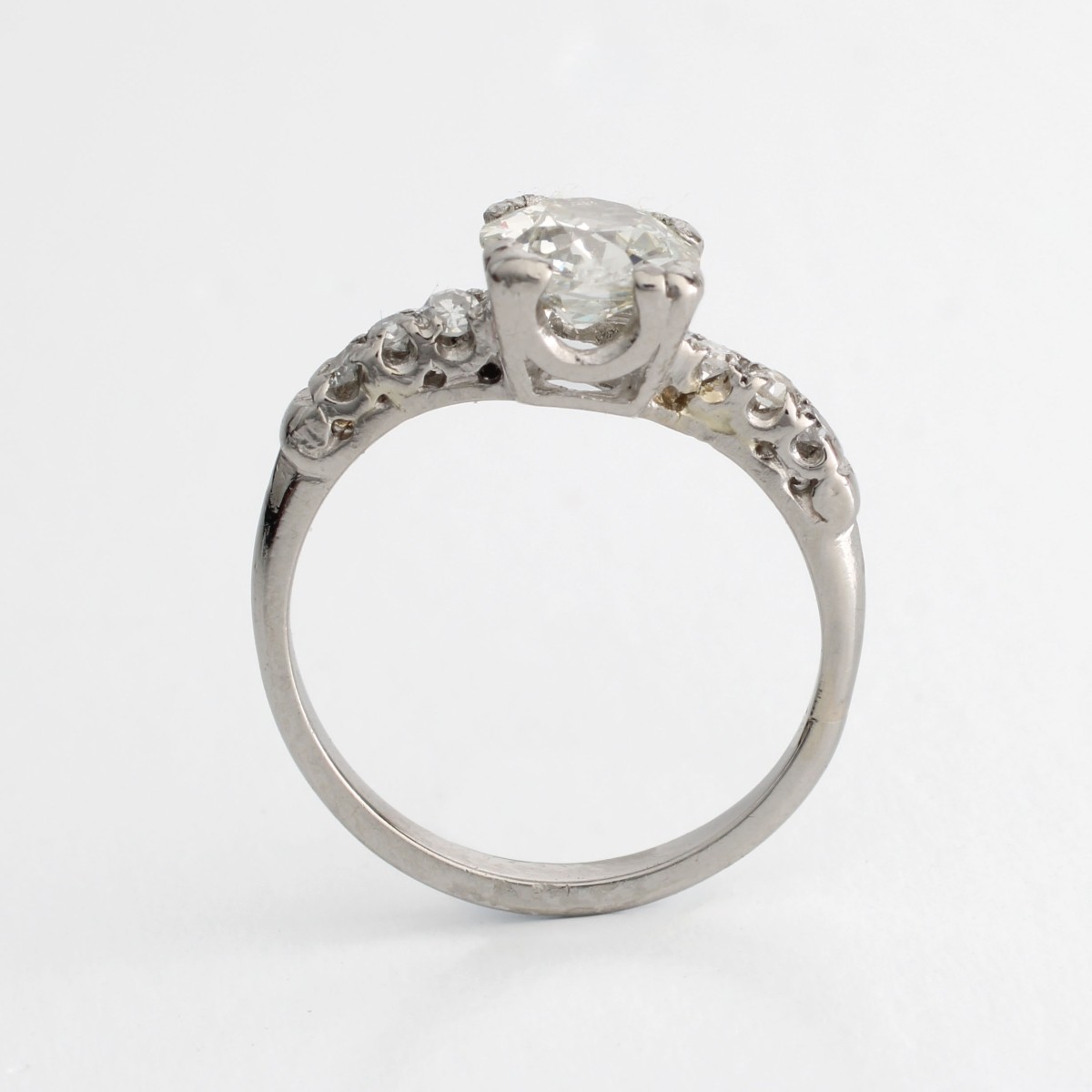 Deco Diamond and Plat Ring