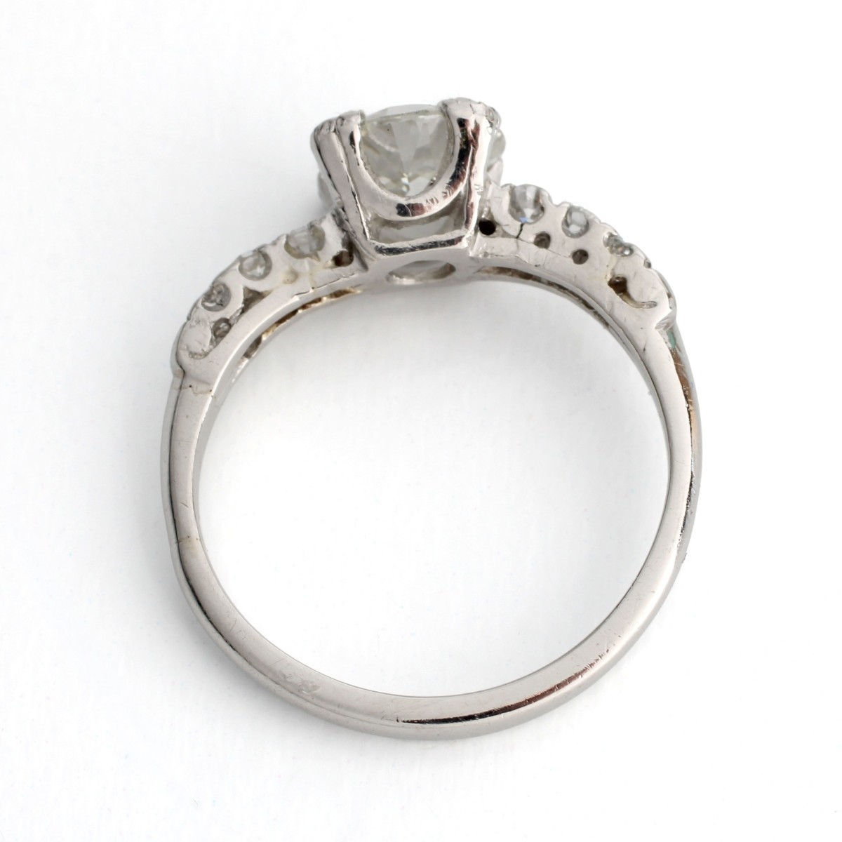 Deco Diamond and Plat Ring