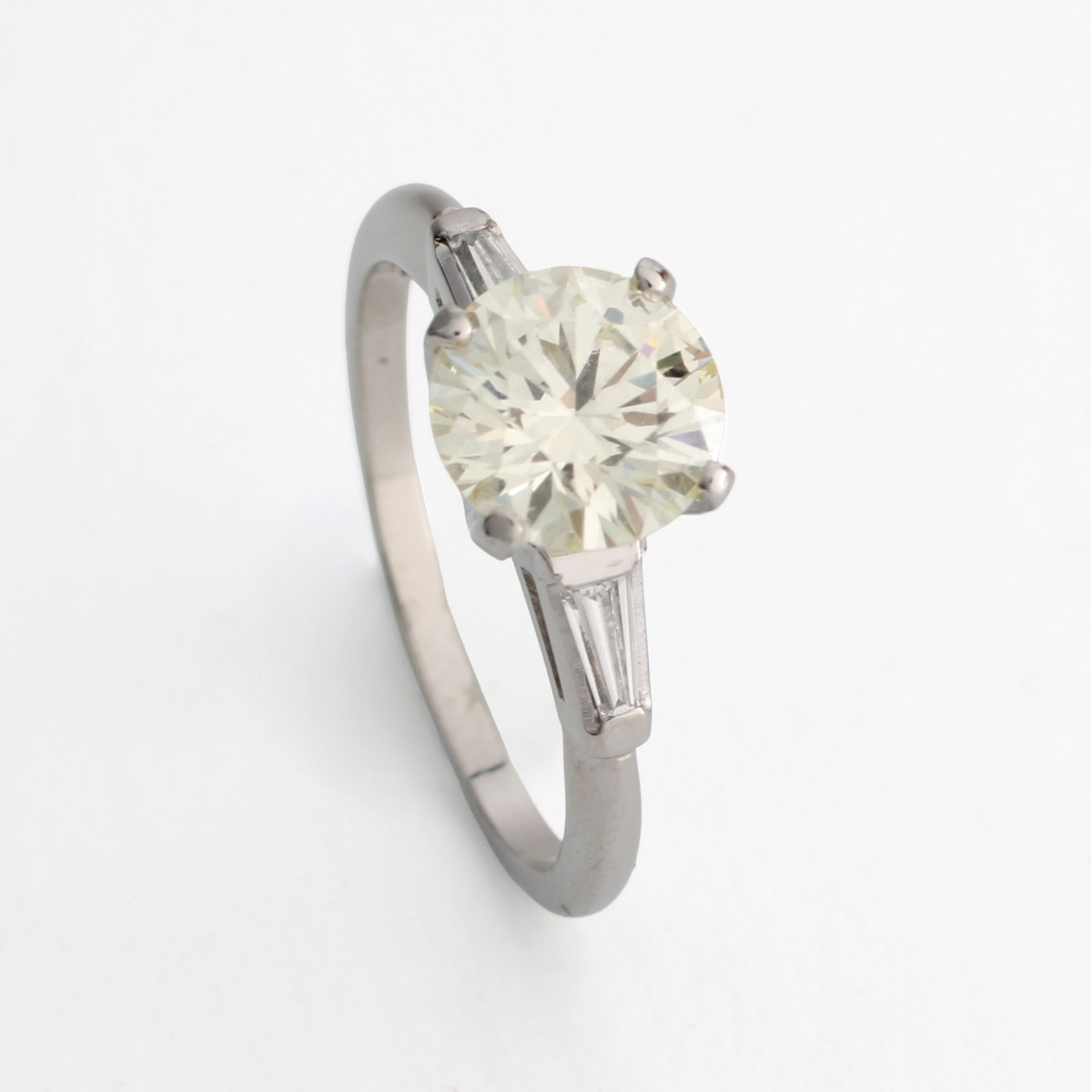 Diamond and Platinum Ring