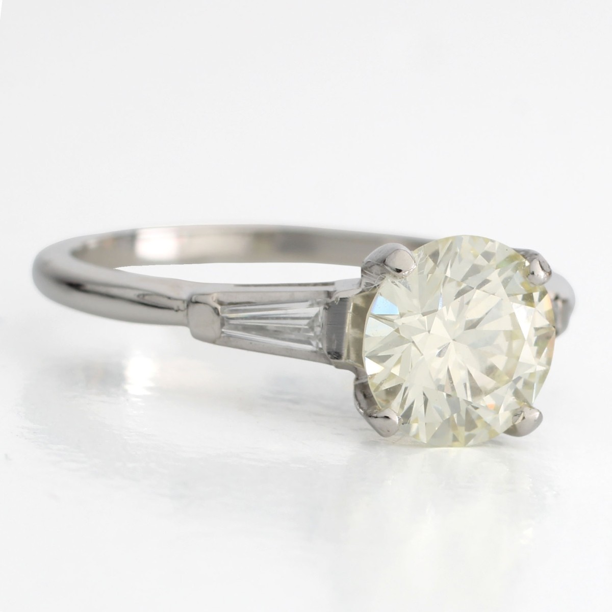 Diamond and Platinum Ring