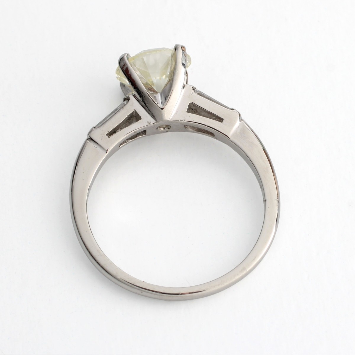 Diamond and Platinum Ring