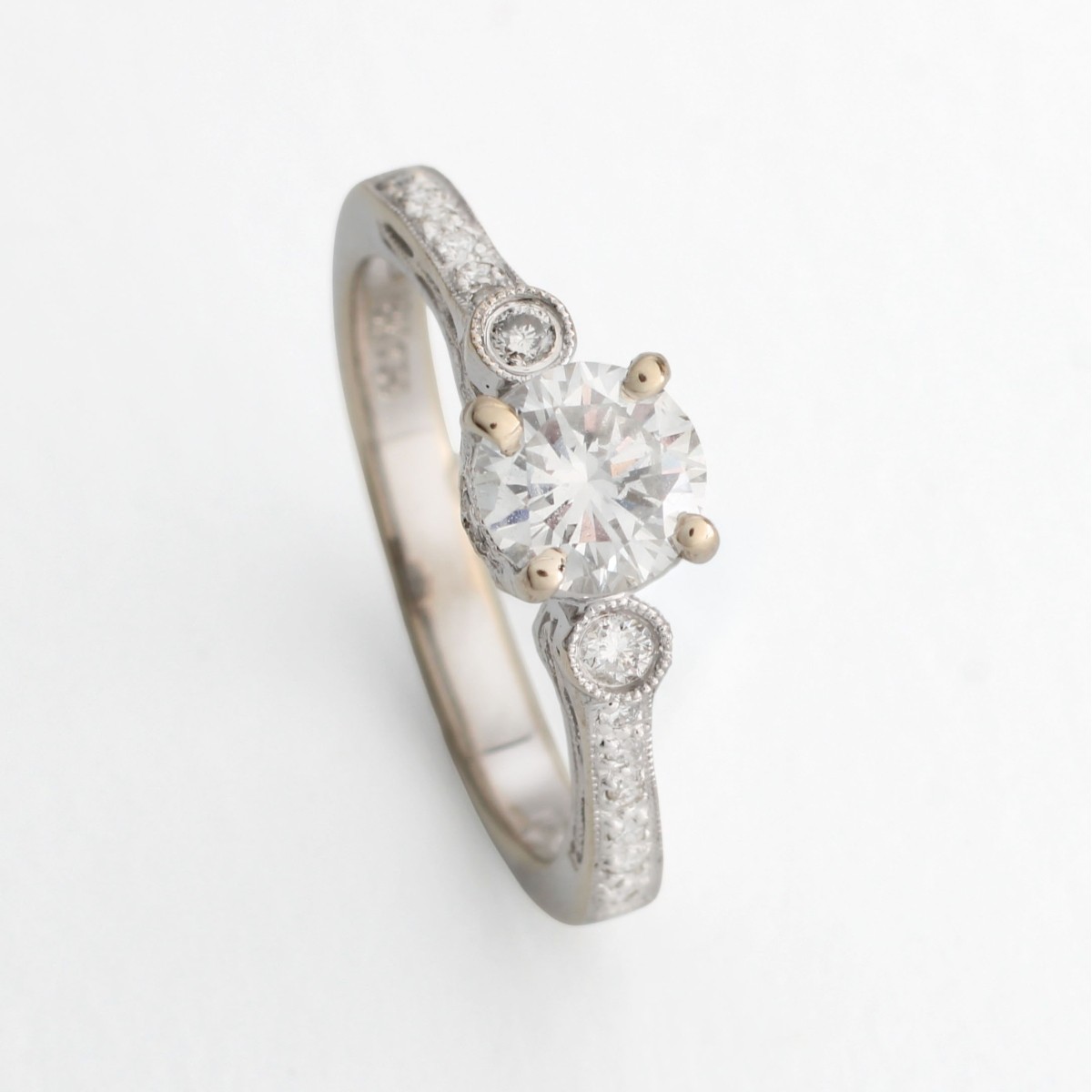 GIA Diamond and 18K Ring