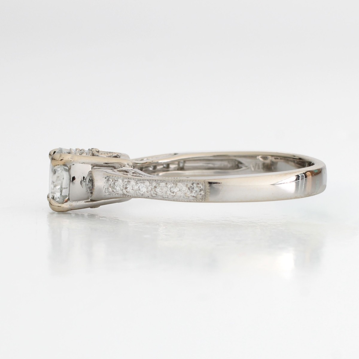 GIA Diamond and 18K Ring