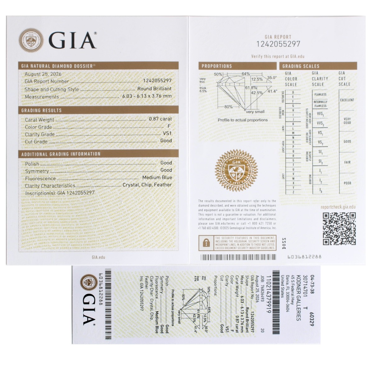 GIA Diamond and 18K Ring