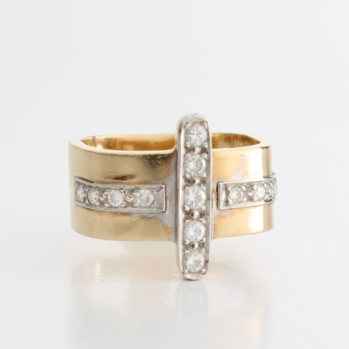 Hammerman Diamond and 14K Ring