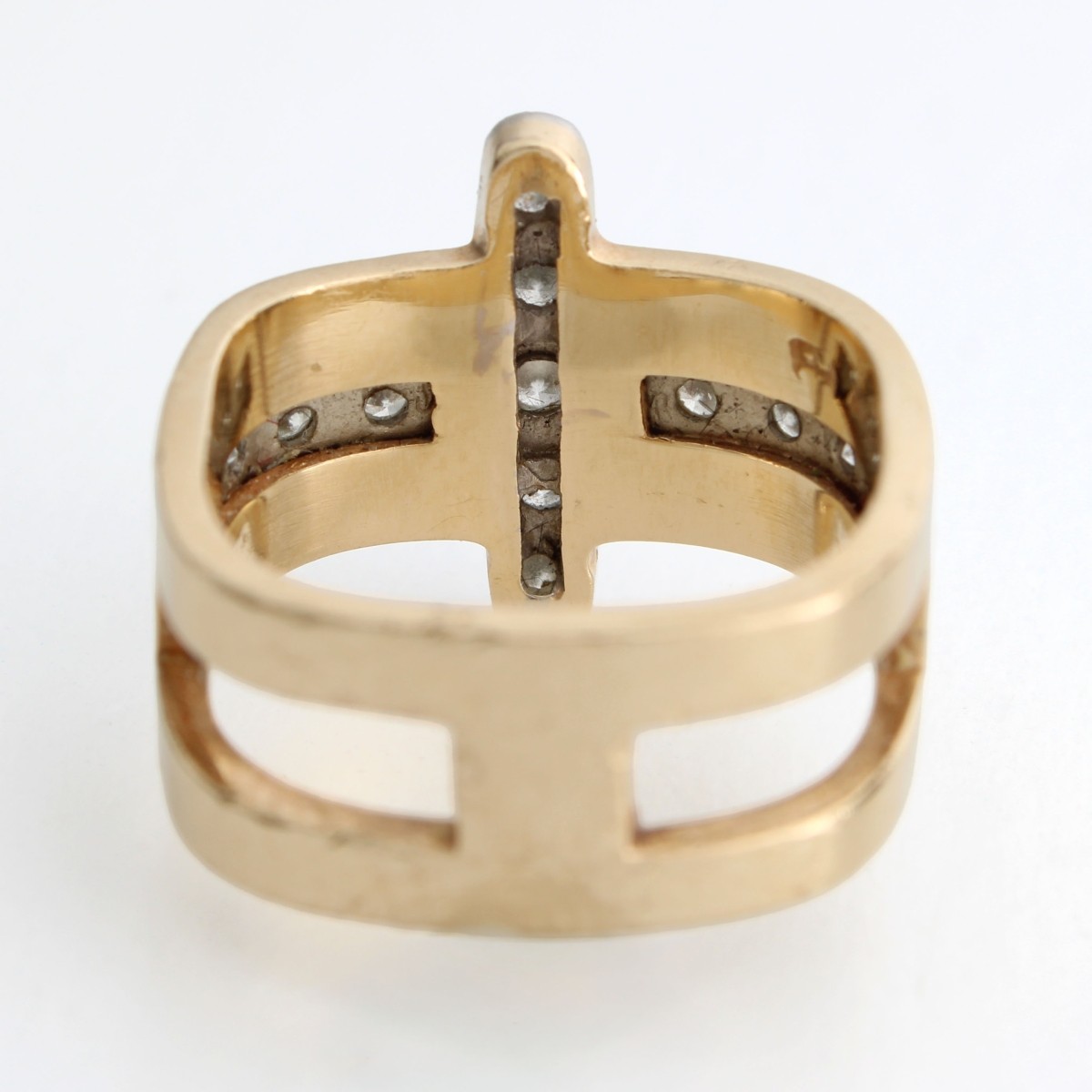 Hammerman Diamond and 14K Ring