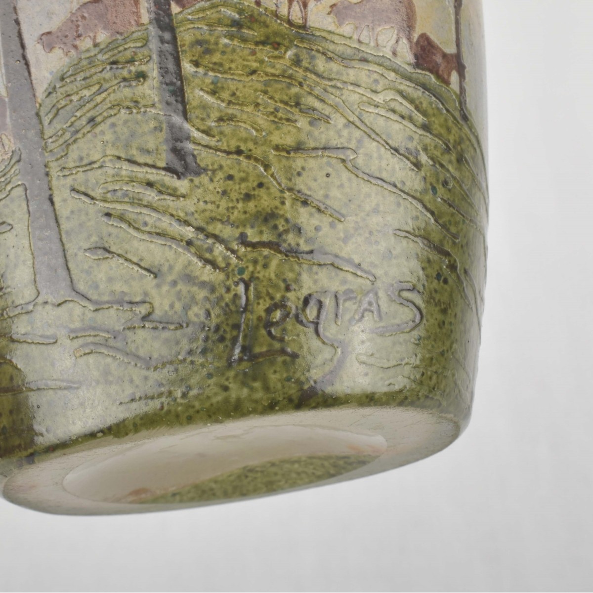 Legras French Landscape Vase