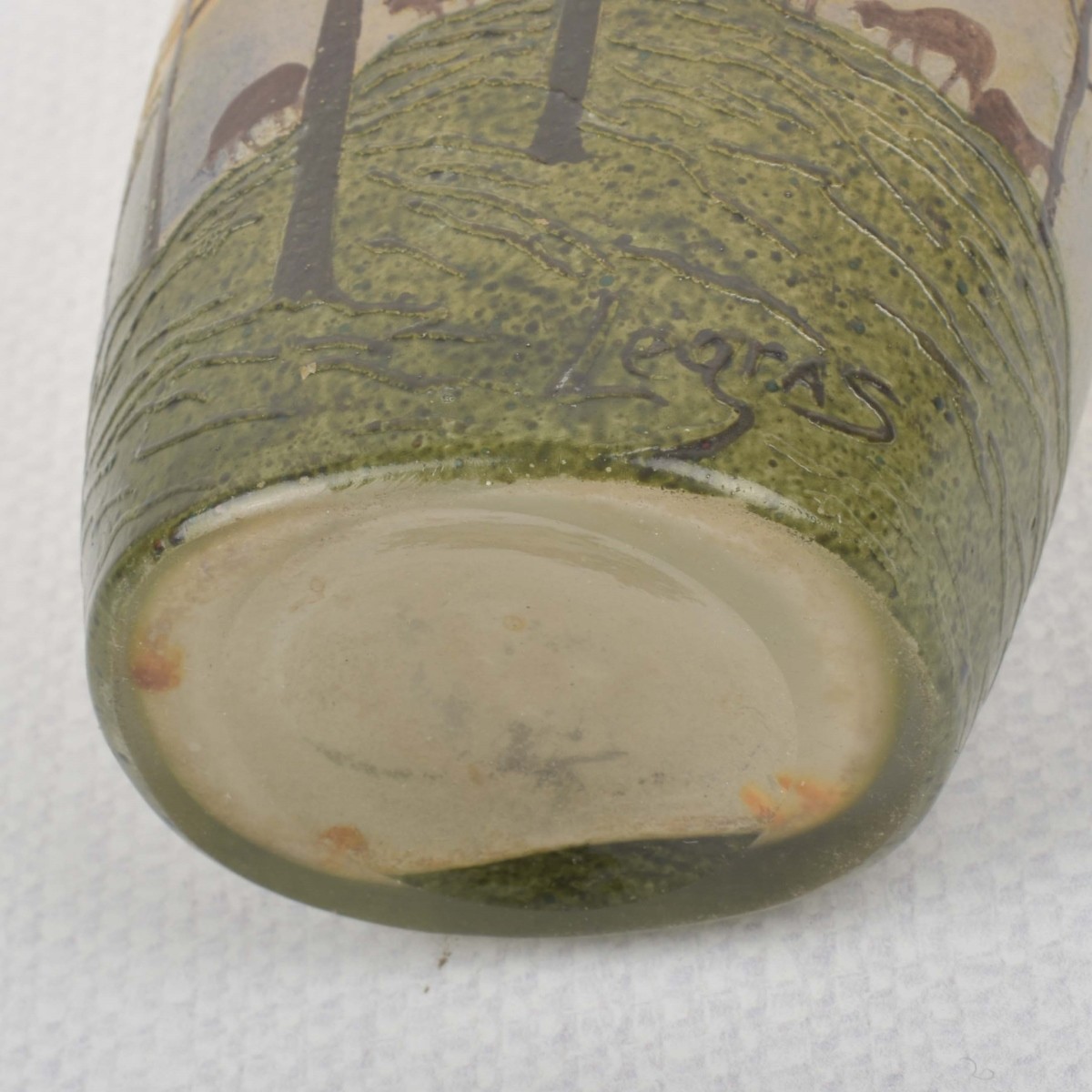 Legras French Landscape Vase