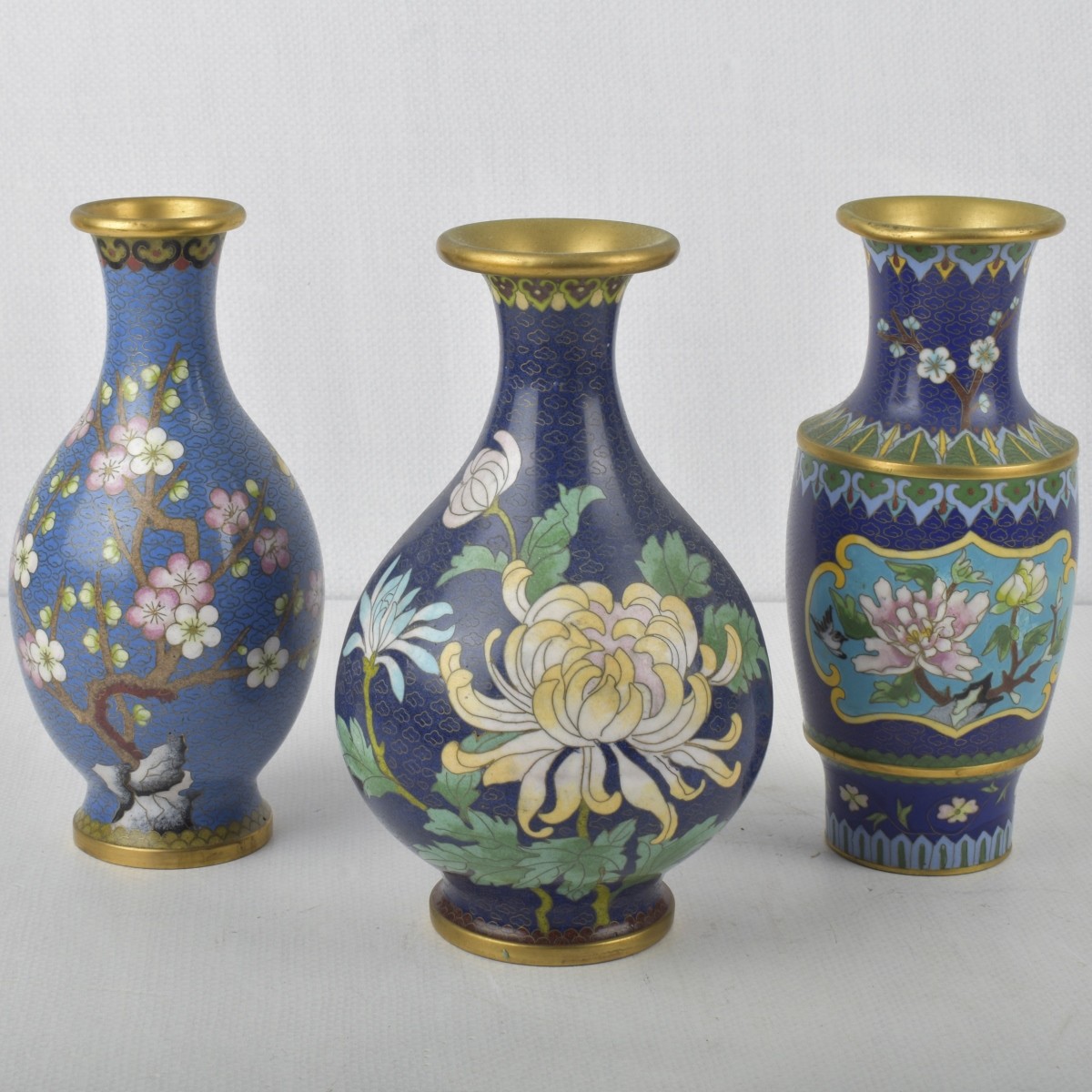 Vintage Chinese Cloisonne Vases
