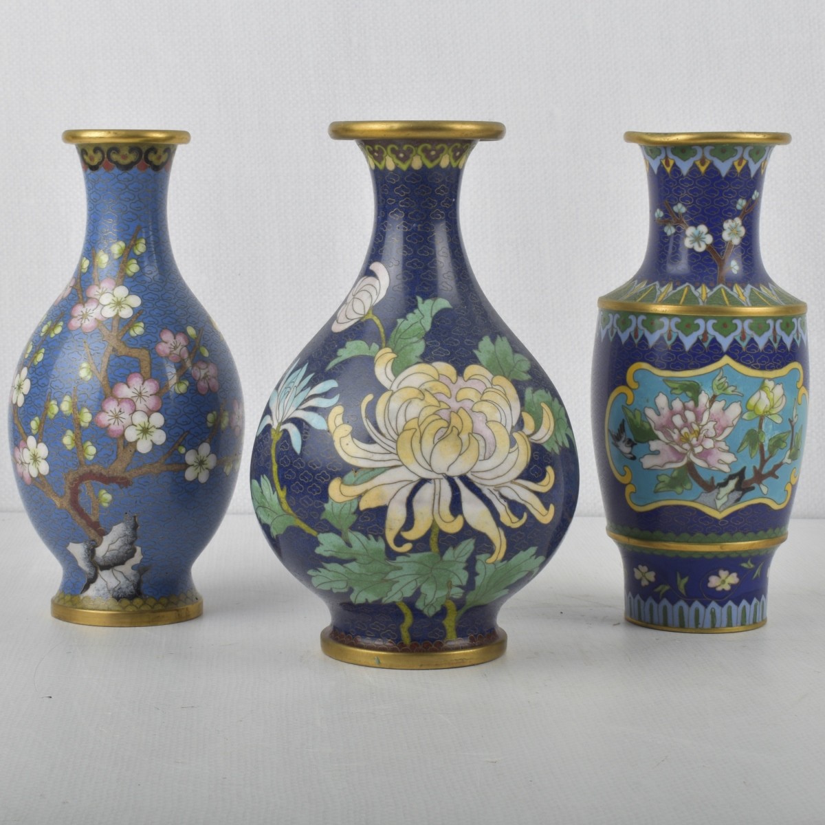 Vintage Chinese Cloisonne Vases