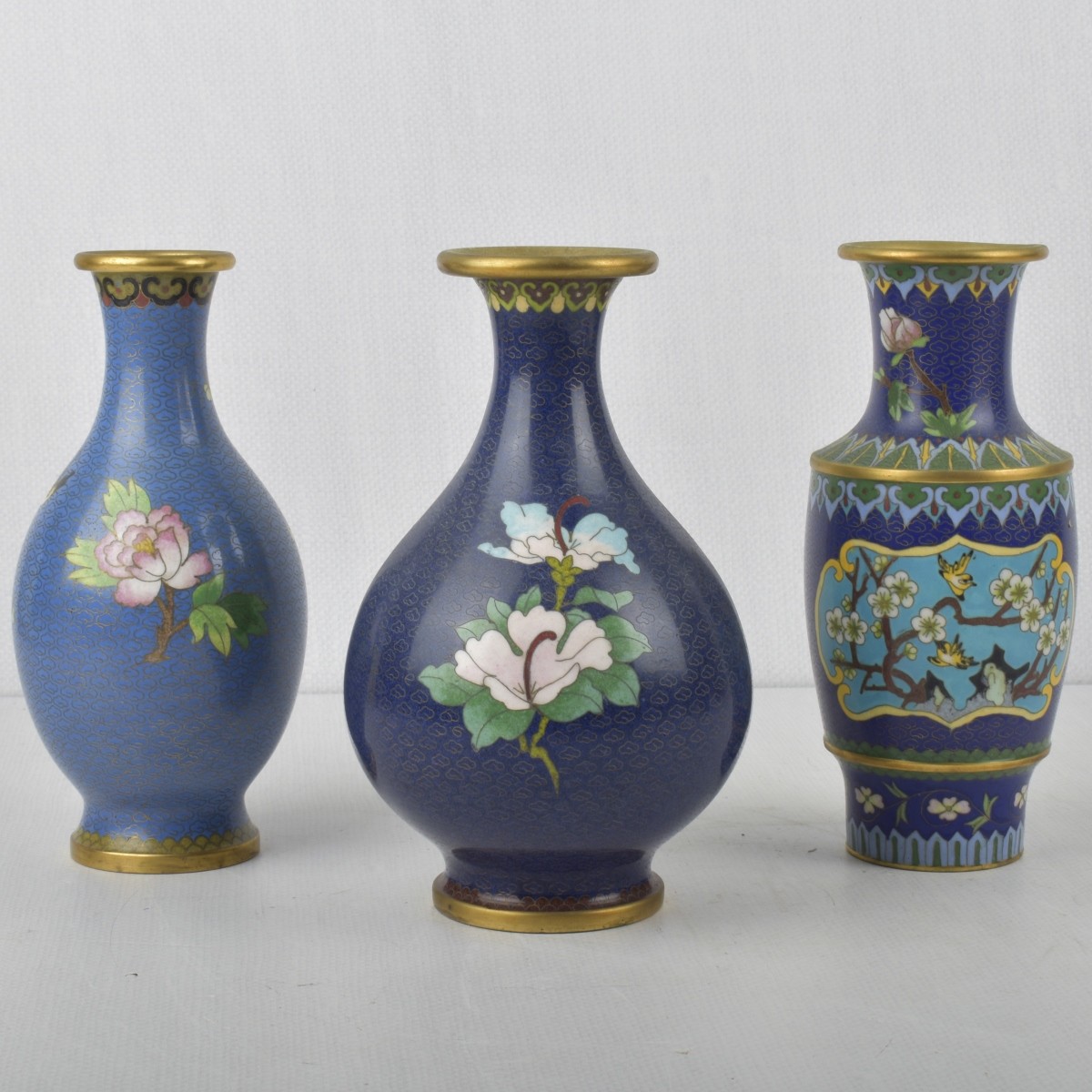 Vintage Chinese Cloisonne Vases
