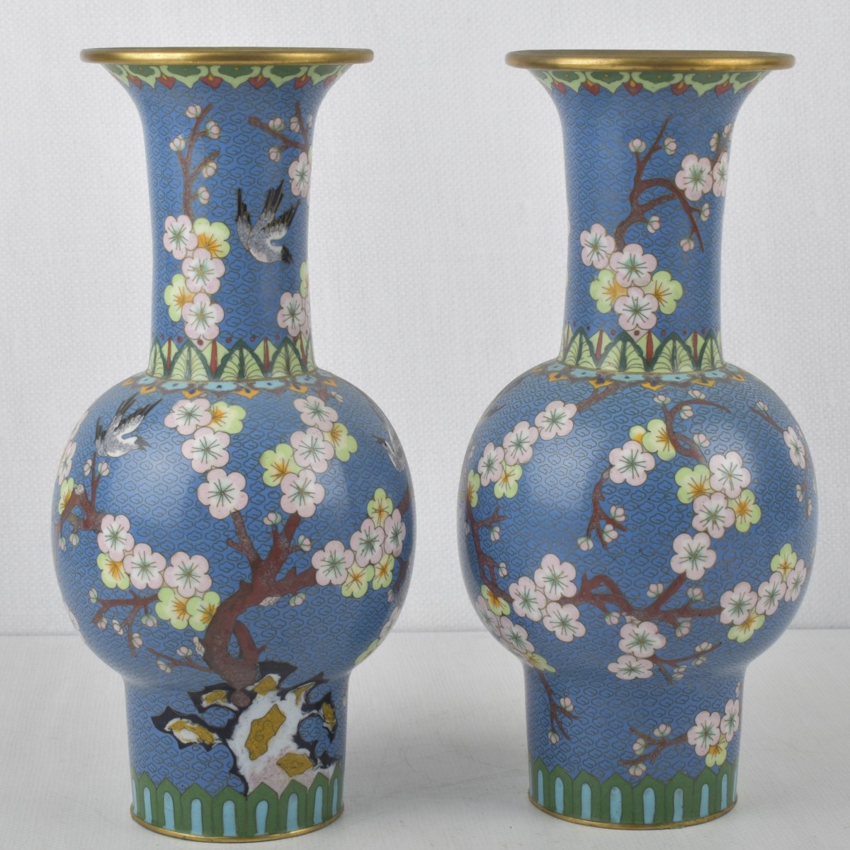 Vintage Chinese Cloisonne Vases