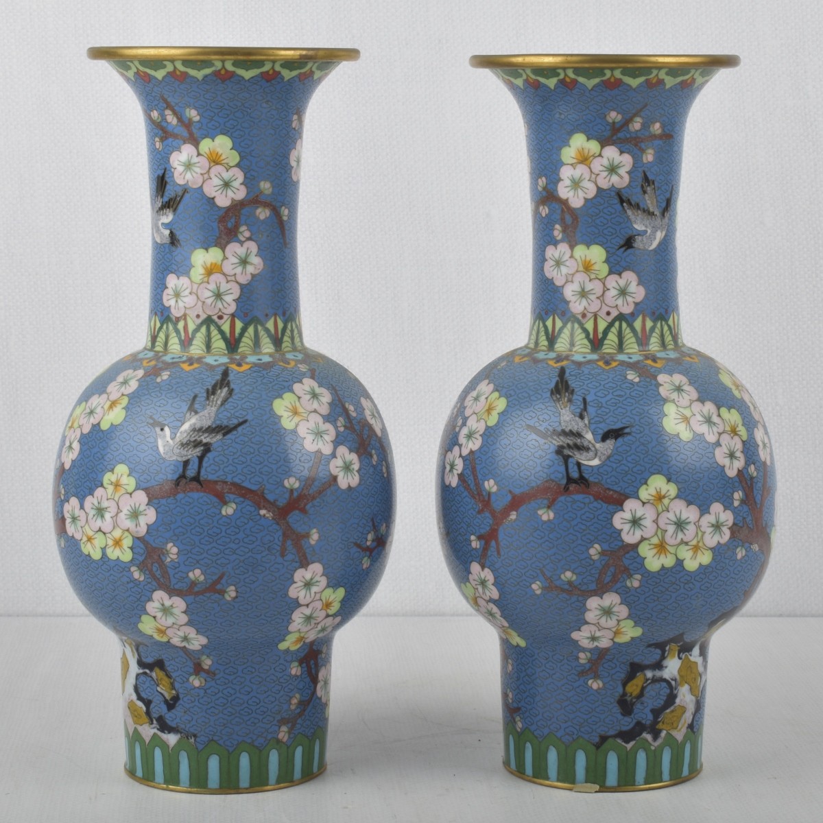 Vintage Chinese Cloisonne Vases