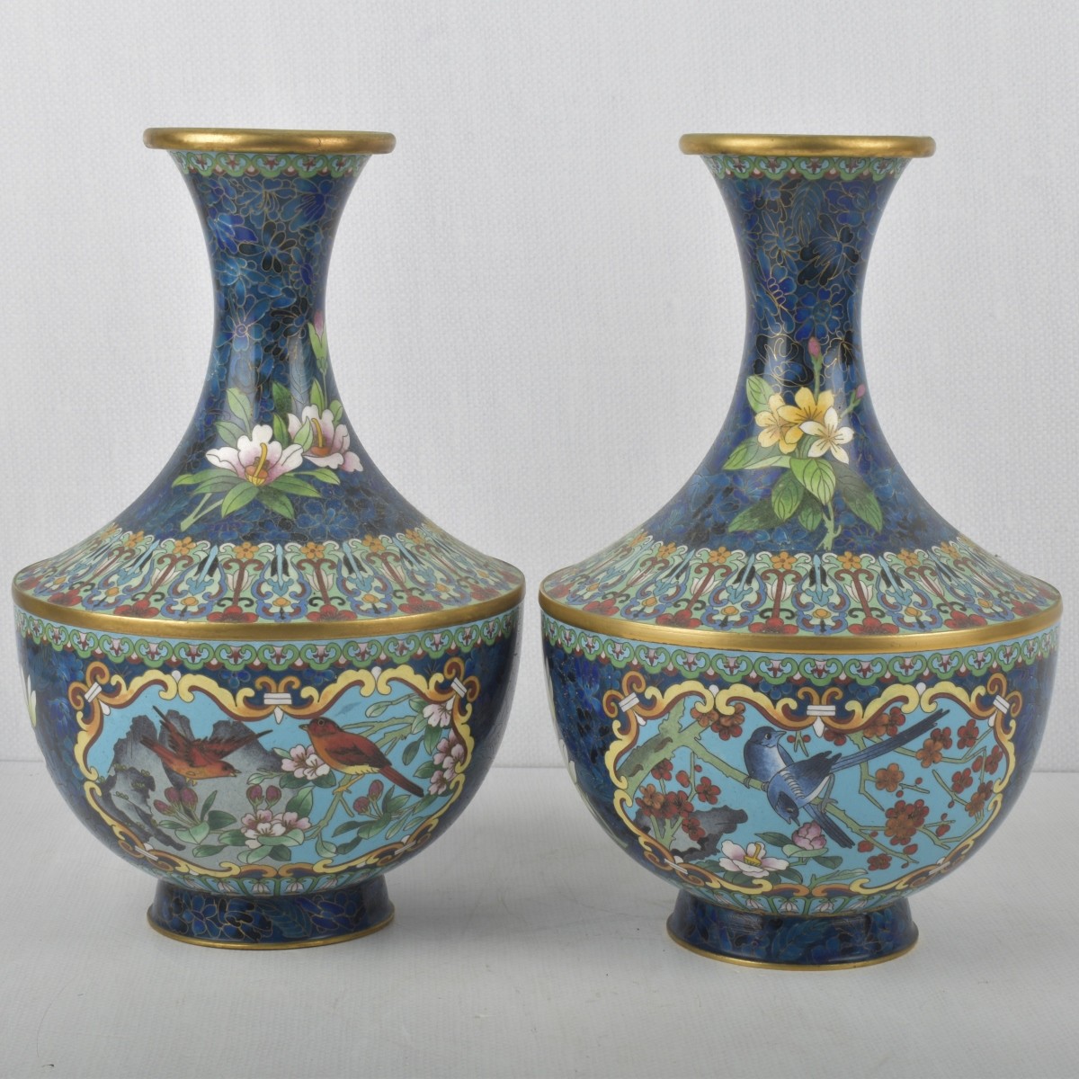 Vintage Chinese Cloisonne Vases