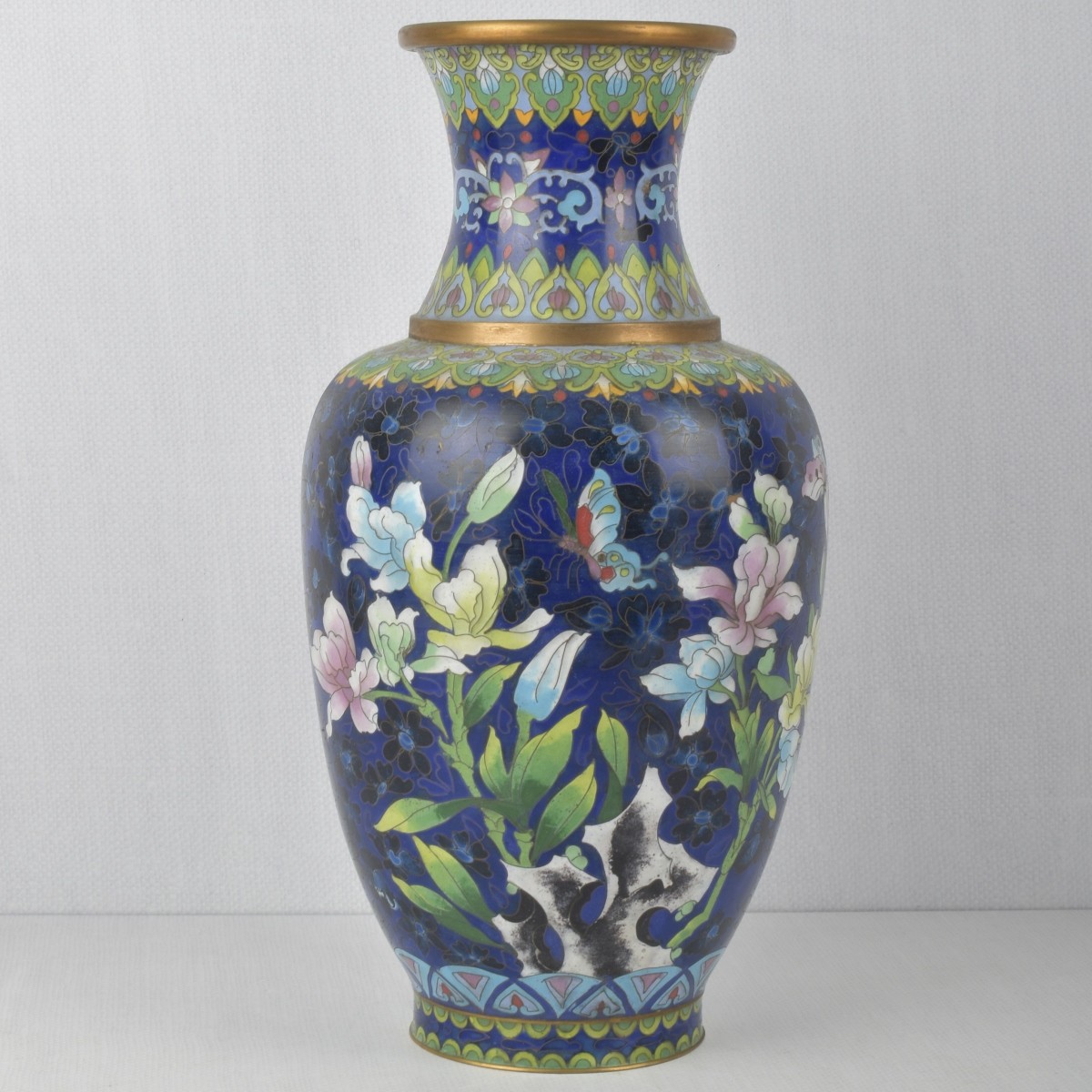 Large Vintage Chinese Cloisonne Vases