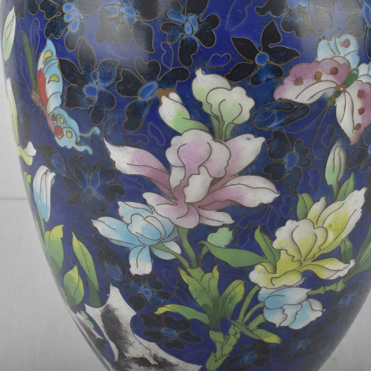 Large Vintage Chinese Cloisonne Vases