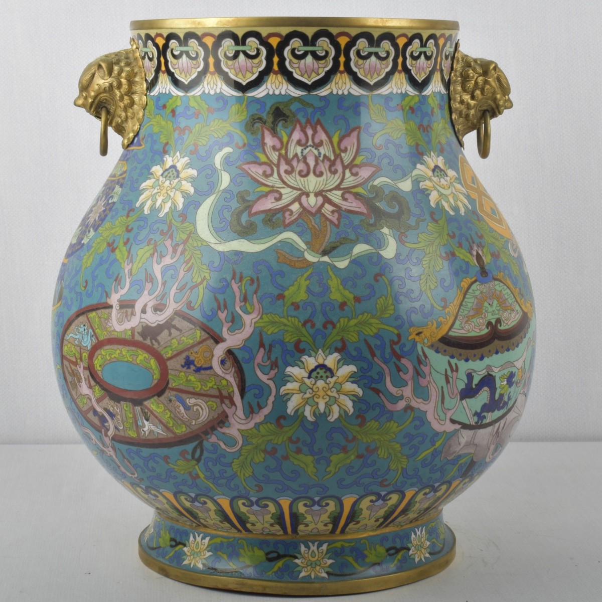 Large Chinese Cloisonne Vase
