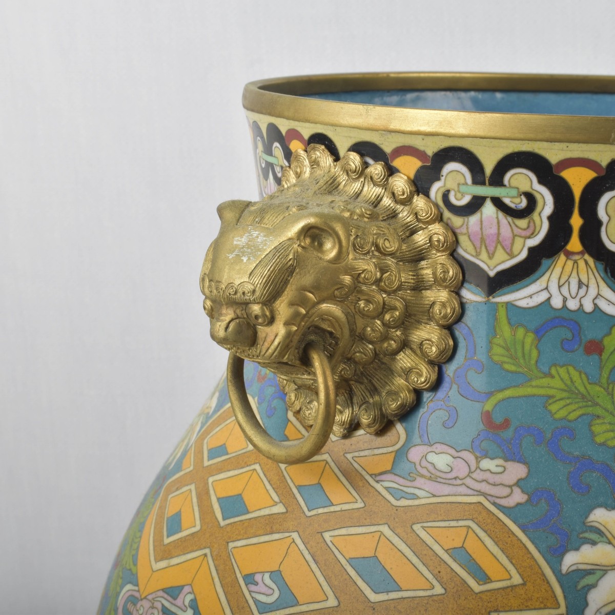 Large Chinese Cloisonne Vase