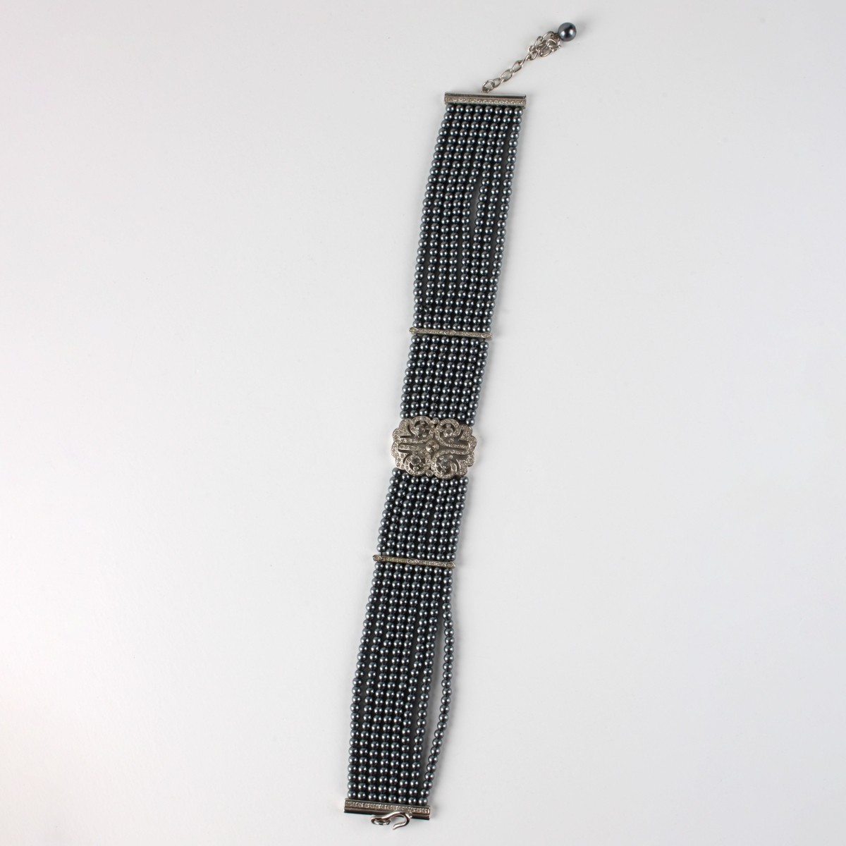 Pearl and CZ Choker Necklace