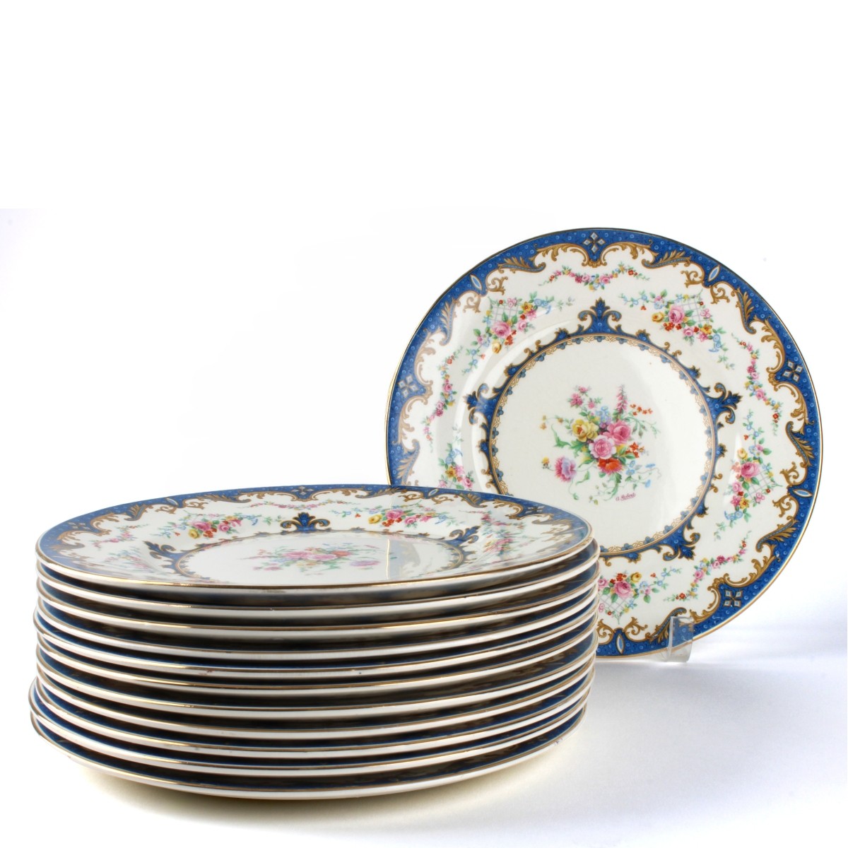 Myott Sevres Staffordshire Plates