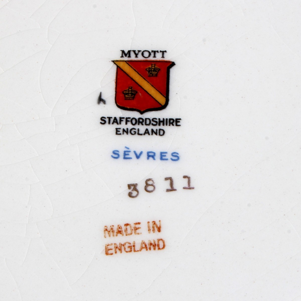 Myott Sevres Staffordshire Plates