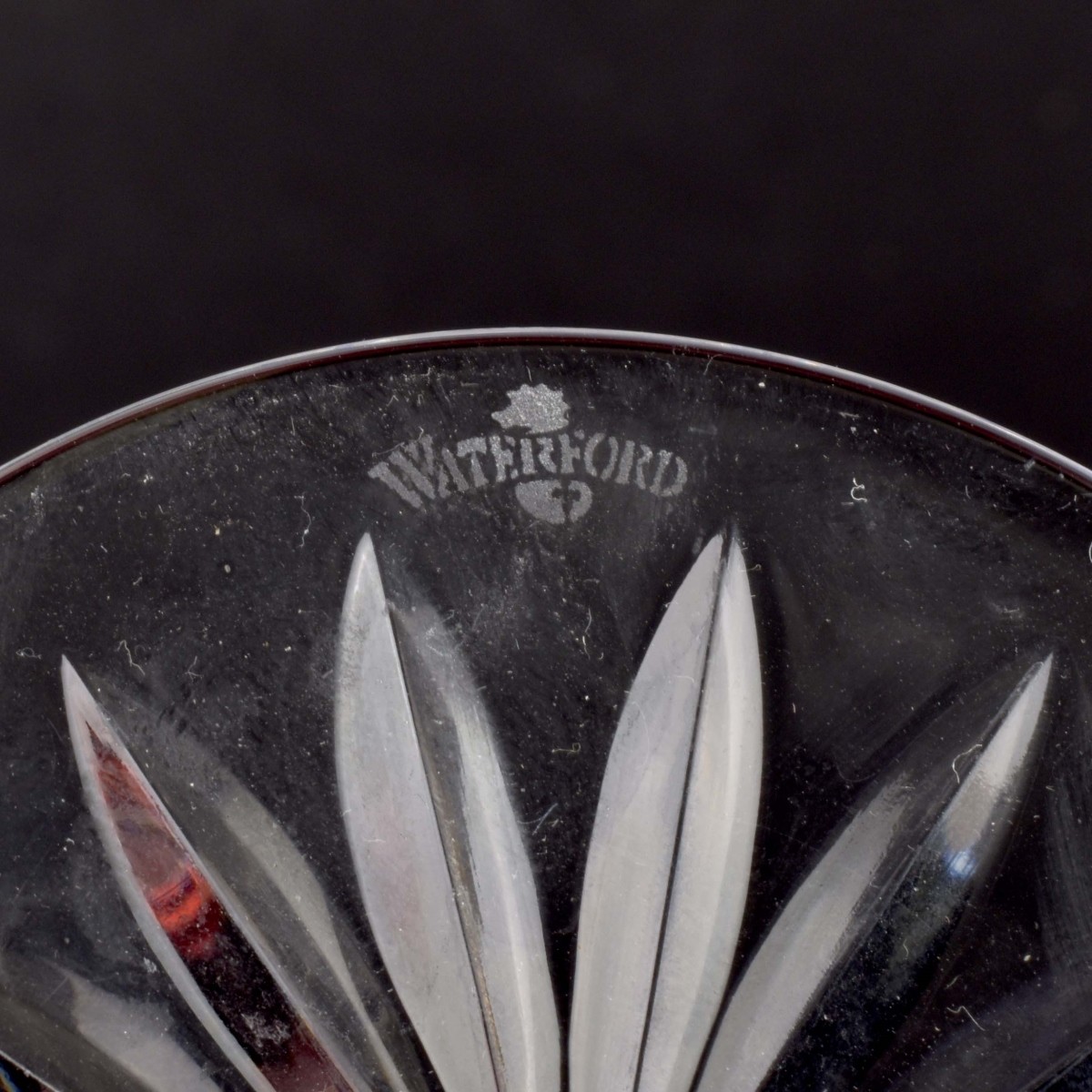 Cut Color to Clear Crystal Glasses