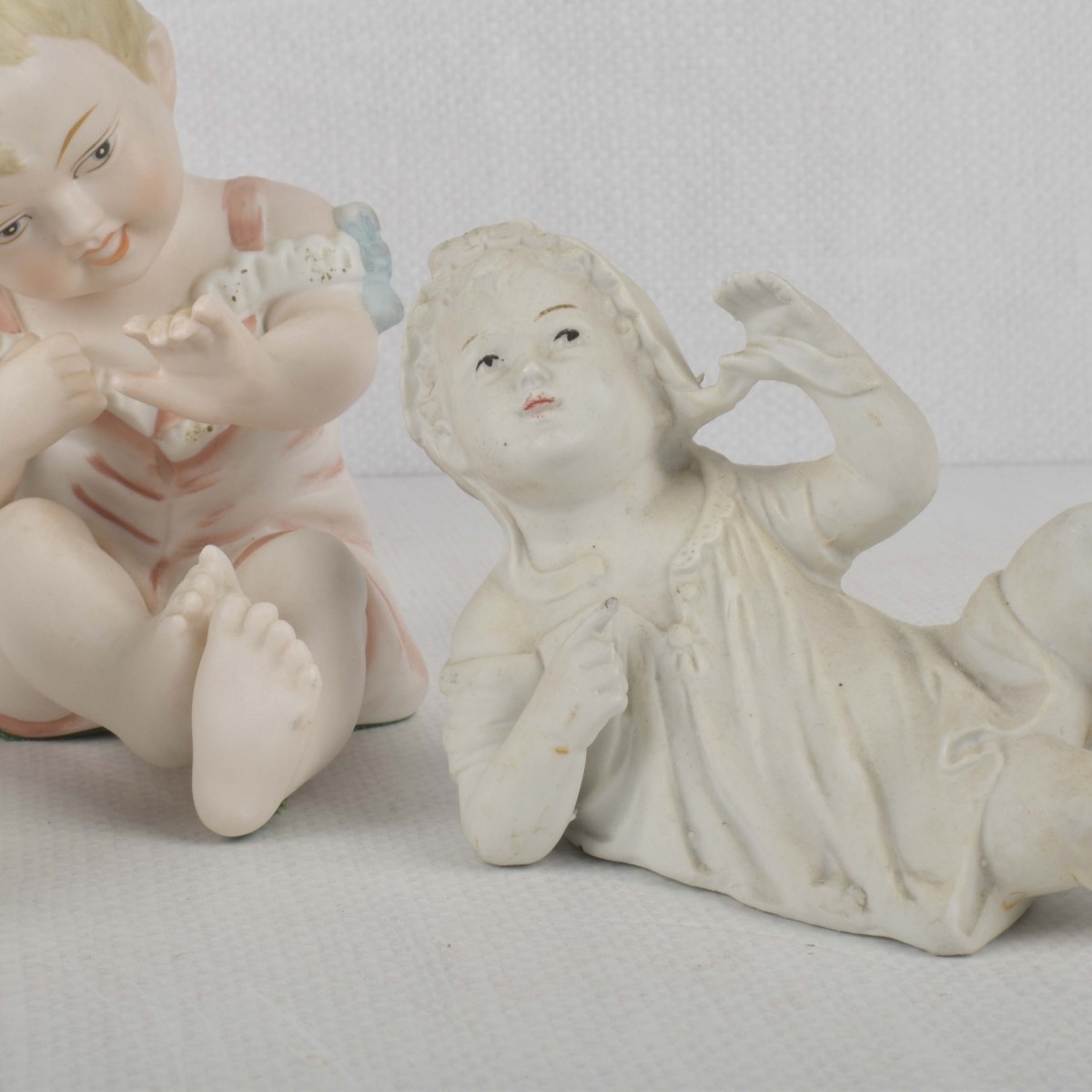 Porcelain Bisque Piano Babies