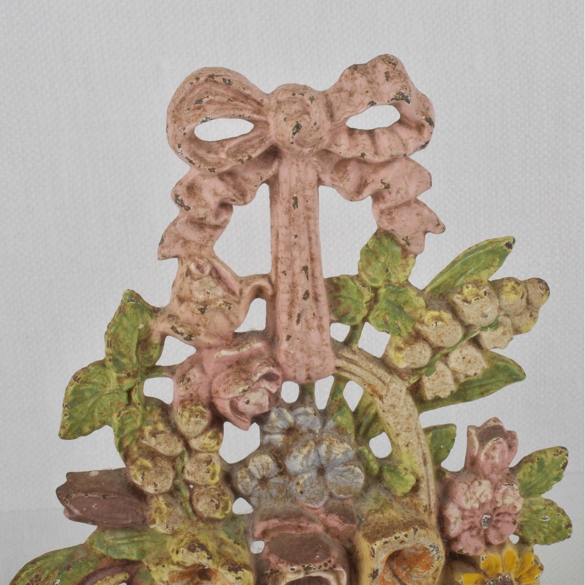 Painted Cast Iron Figural Door Stops