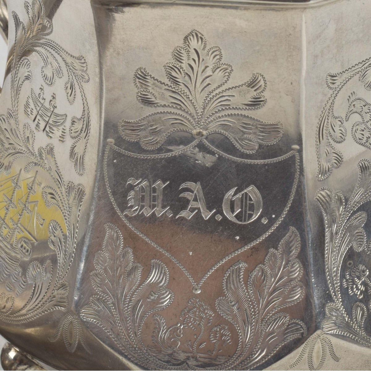 E. Stebbins & Co. 800 Coin Silver