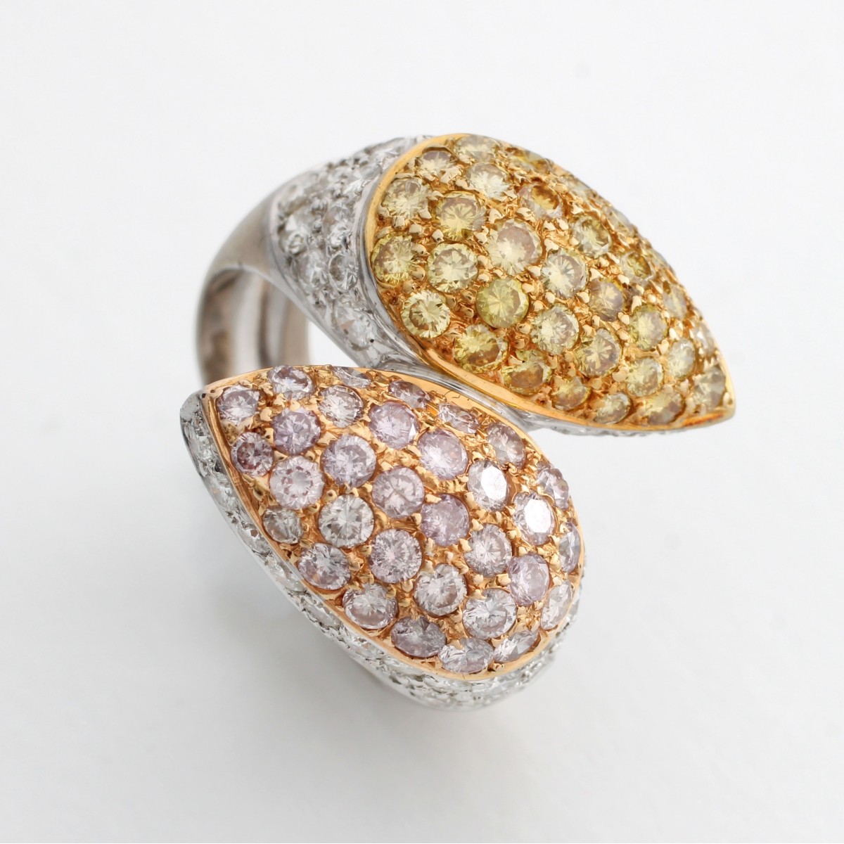 Fancy Diamond and 18K Ring