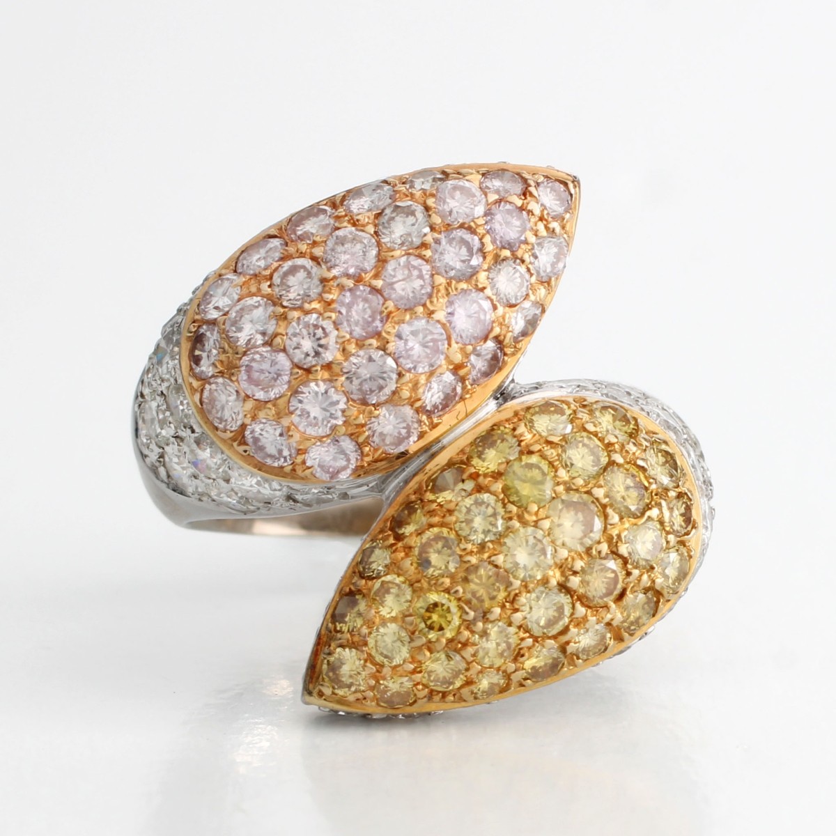 Fancy Diamond and 18K Ring