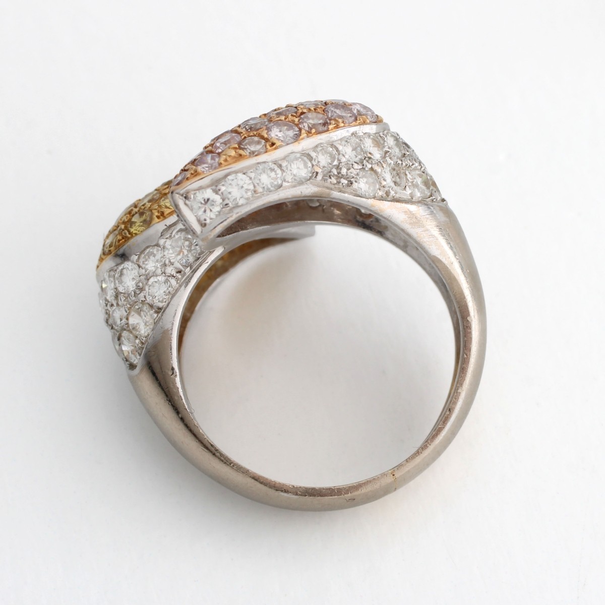Fancy Diamond and 18K Ring