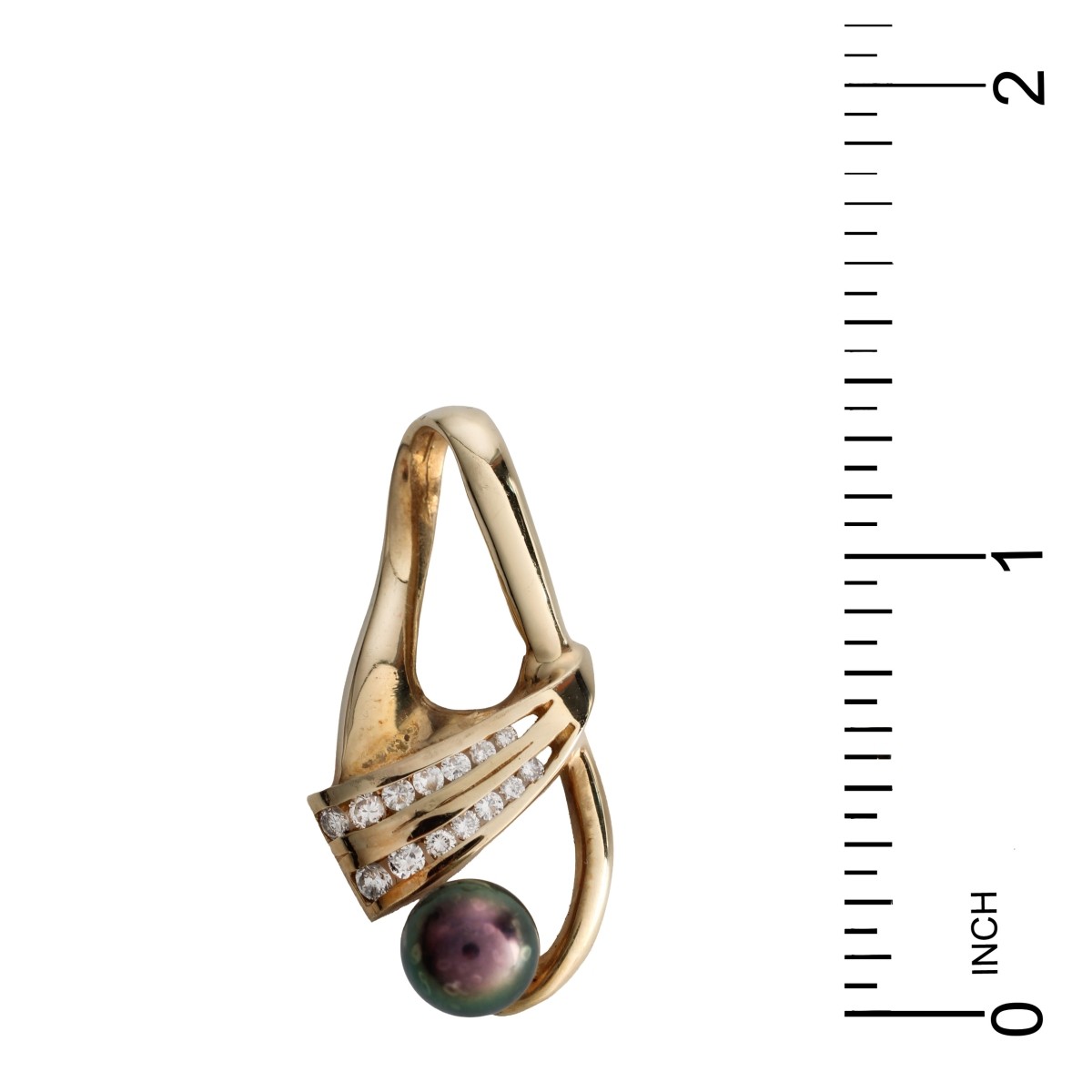Pearl, Diamond and 14K Pendant